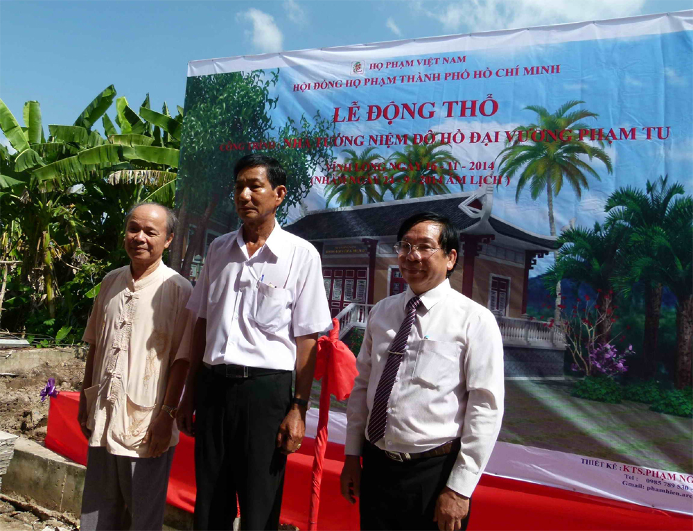 Lễ động thổ Phạm Tổ Linh Từ tại Tam Bình, tỉnh Vĩnh Long ngày 16-11-2014