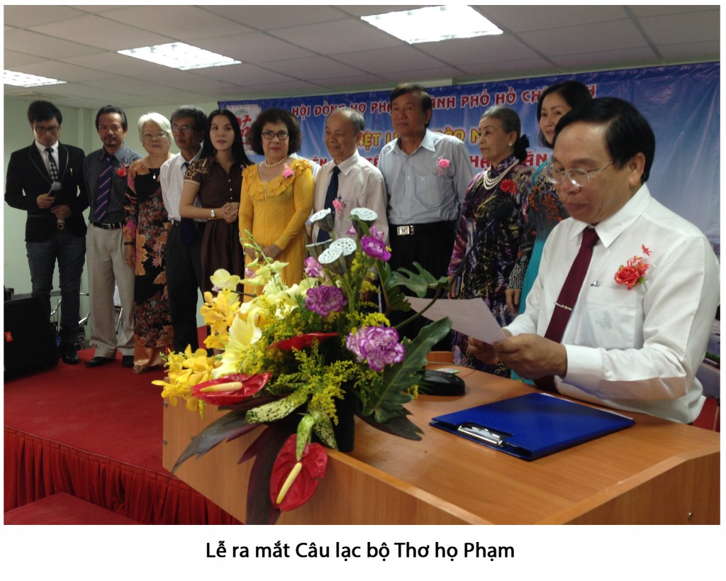 Lễ ra mắt CLB thơ ca họ Phạm Phương Nam